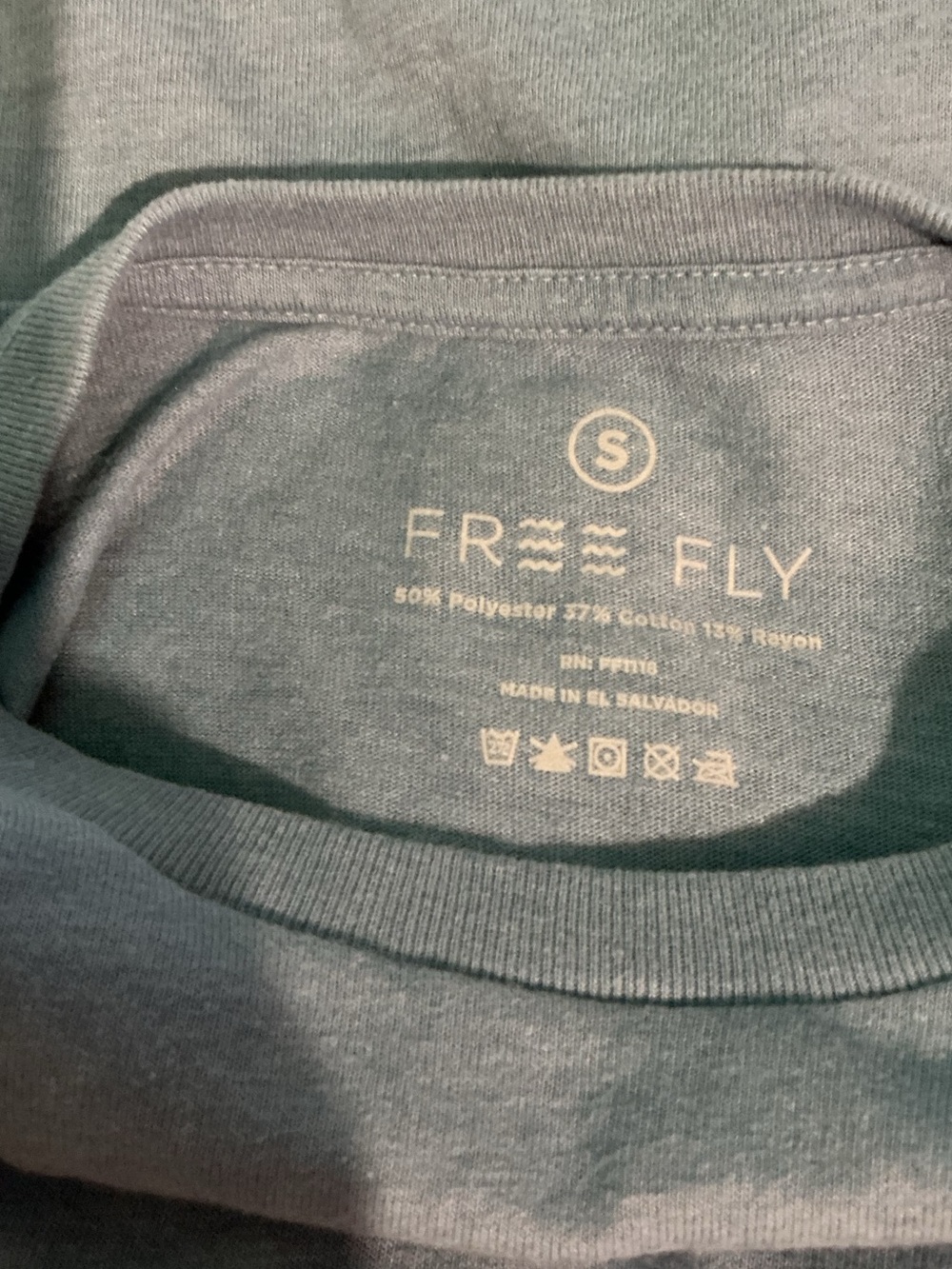 Free Fly Apparel Men’s Slate Blue T Shirt - Picture 2 of 7
